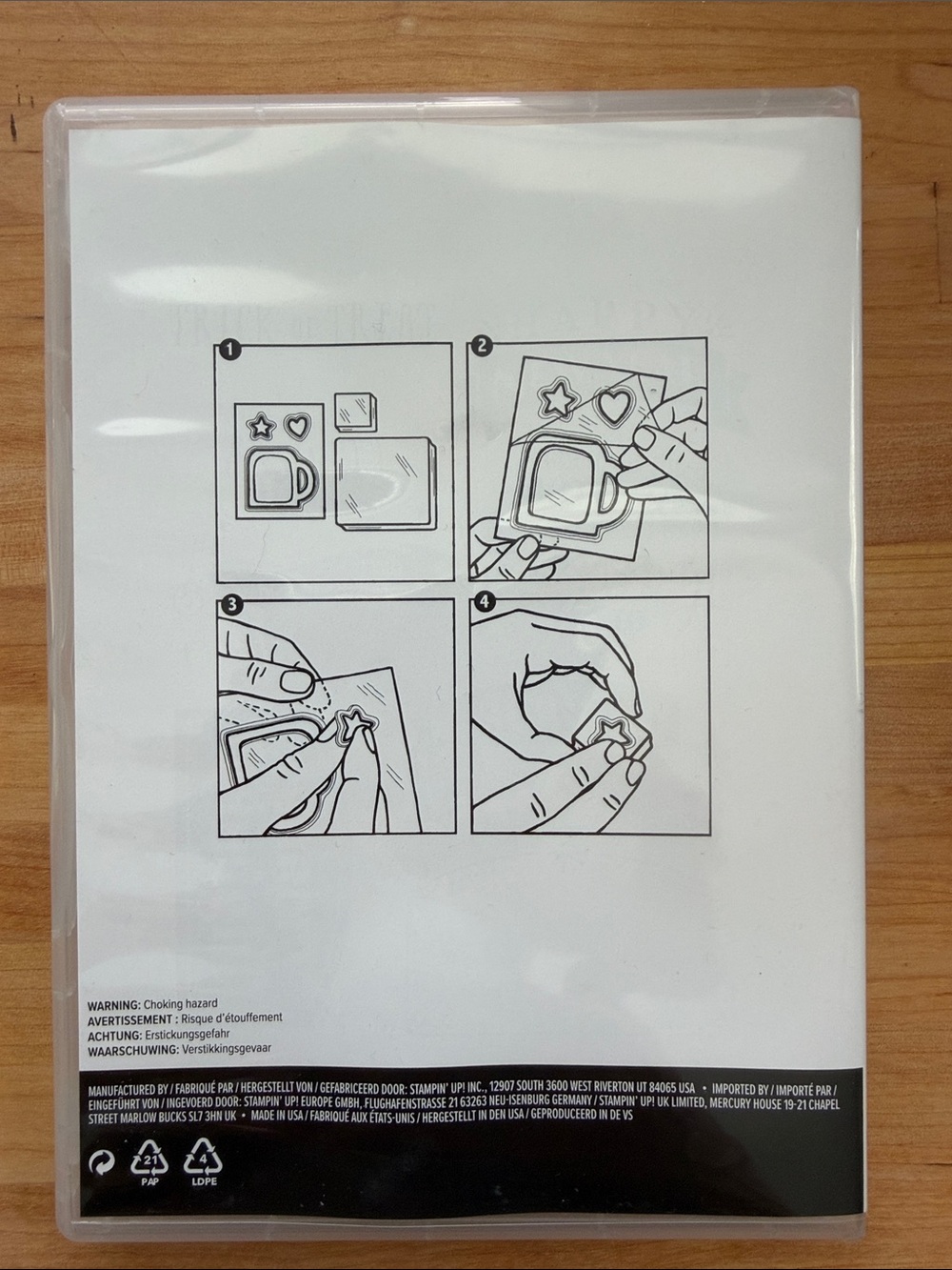 Retired Stampin’' Up! Sign Design Photopolymer Stamp Set and Coordinating Punch - Picture 5 of 8